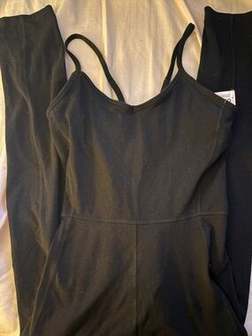 Old Navy Black Jumpsuit Romper with Spaghetti Straps